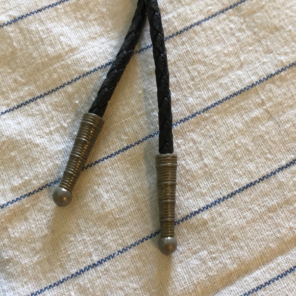 Copper bucking bronco cowboy bolo tie vintage - Picture 3 of 4